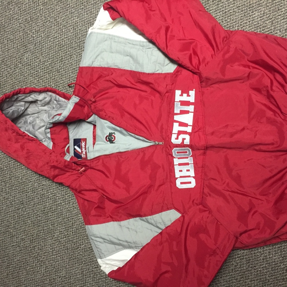 Ohio State weatherproof jacket with hood.